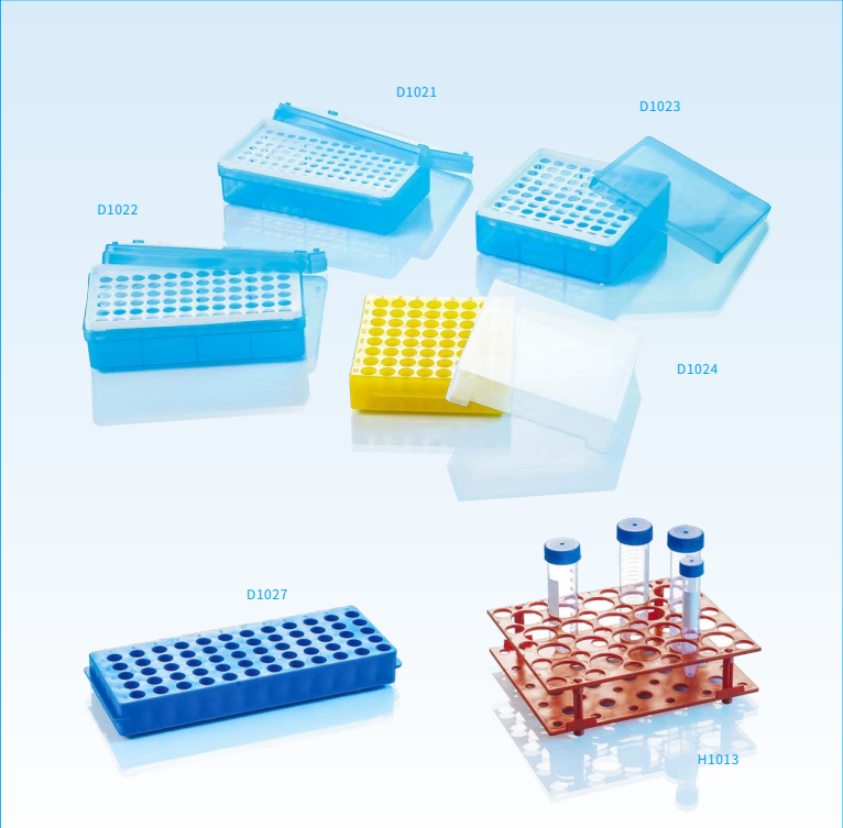 Laboratory tube racks and storage accessories